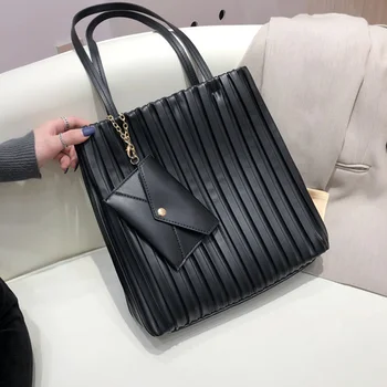 

Folds Design Shoulder Bag For Women 2021 High Quality PU Leather Women's Designer Shoulder Handbags And Purses Trending Hand Bag