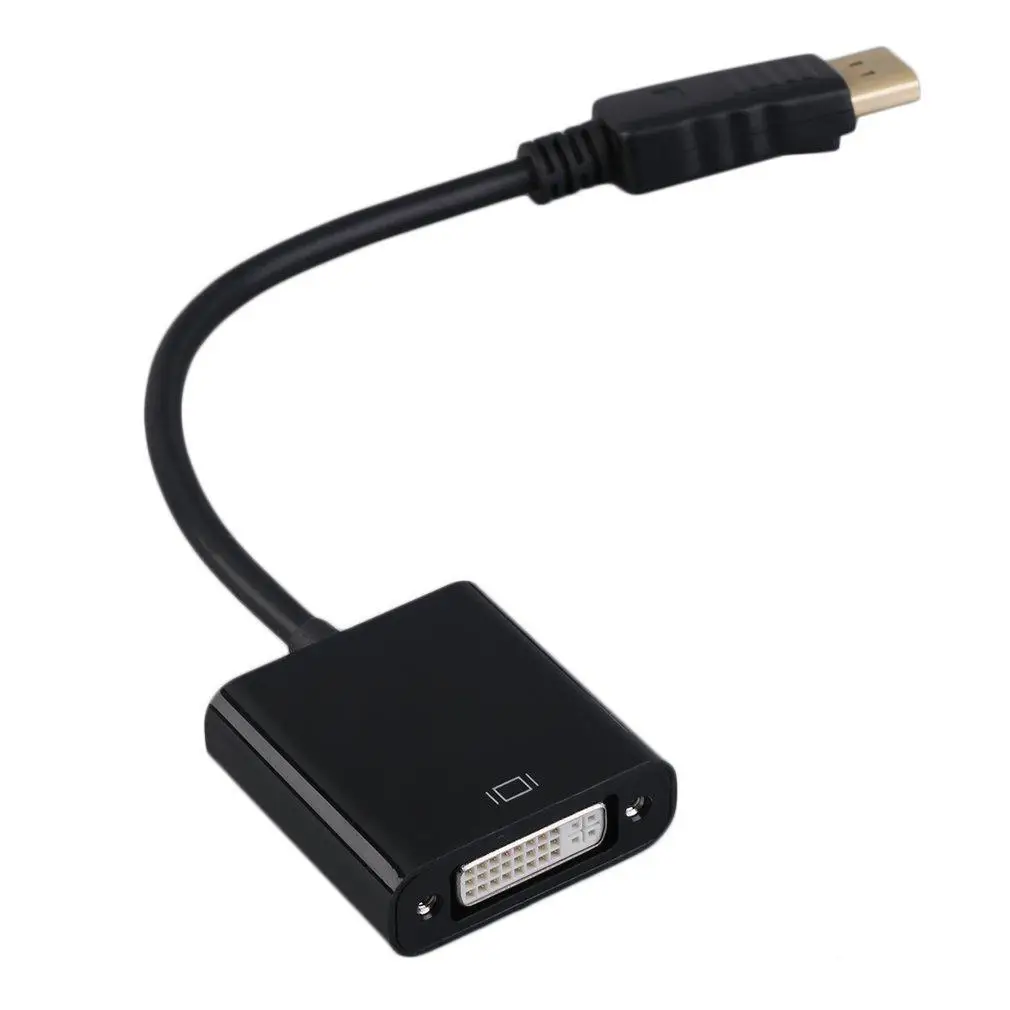 Дисплей Порт DP Мужской к DVI Женский конвертер видео адаптер кабель для ПК QT