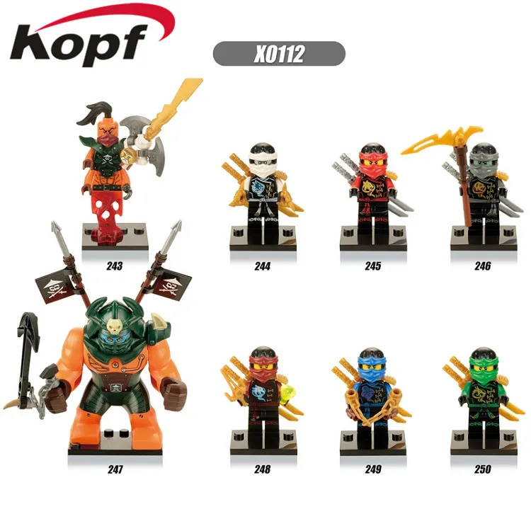 

KOPF Super Heroes Building Blocks Knight Nada Khan Cole Fierce Beauty Zane Gnea Lloyd Bricks Action Figures For Kids Toys X0112