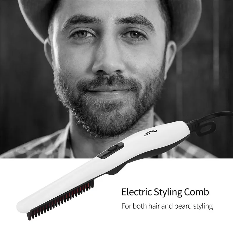 Professional Hairbrush Hair Straightener Brush Electric Straightening