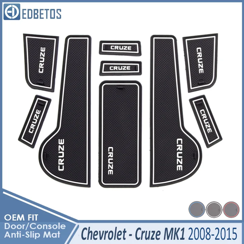Автомобильный Гаджет коврик для Chevrolet Cruze 2008 2009- J300 Chevy аксессуары гелевая накладка резиновый слот для ворот коврик для чашки Tapis Voitur