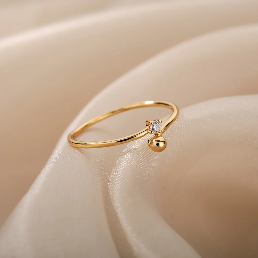 For Women Stainless Steel Gold