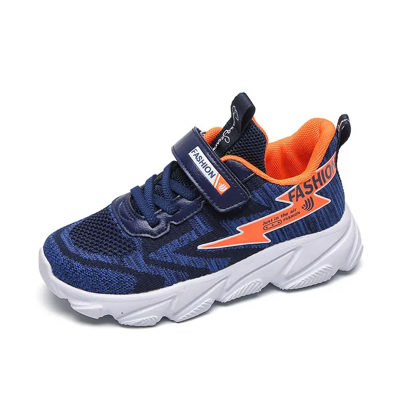 Blue Sialia спортивные детские кроссовки для мальчиков, повседневная обувь, детские кроссовки, обувь для девочек, Беговая дышащая сетка, модная Chaussure Enfant - Цвет: Blue