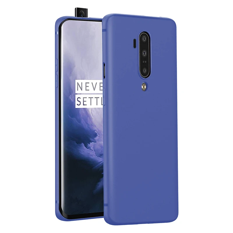 balue Чехол для oneplus 7t pro, матовый Mofi, чехол для oneplus 7 T, Ультратонкий Мягкий Черный силиконовый тонкий чехол ONE PLUS 7T PRO, чехол для бизнеса - Color: balue