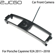 Zjcgo Auto Vooraanzicht Parking Logo Camera Nachtzicht Positieve Waterdicht Voor Porsche Cayenne 958 92A 2011 ~ 2018