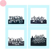 Aliexpress - Die Cut Greeting Words Slimline Card Dies Scrapbooking Album Paper Craft Mold Die Cut Stencils Clear Stamps And Dies New