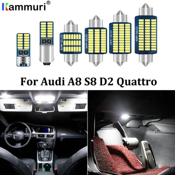 

KAMMURI 27Pcs Canbus Error Free LED Bulb Interior Light Kit Package for Audi A8 S8 D2 Quattro (1997-2002)
