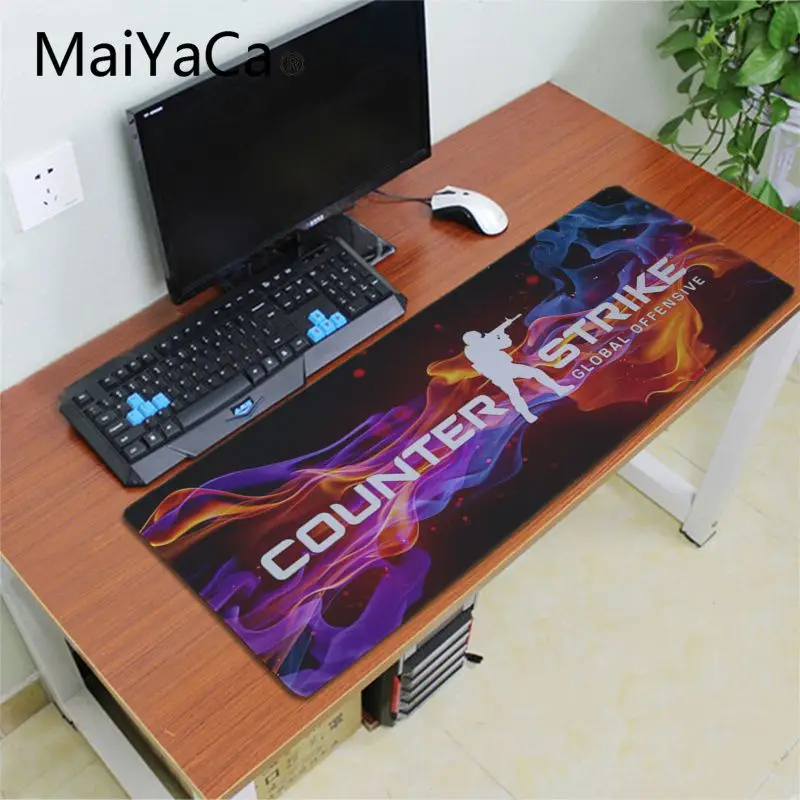 MaiYaCa крутой CS GO логотип счетчик Страйк дизайн Ноутбук игровой коврик для мыши большая акция Россия игровой коврик для мышки для ноутбука Настольный коврик