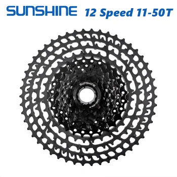 

SUNSHINE MTB bike 12 Speed Cassette 11-50T UltraLight 399g CNC Freewheel Mountain Bicycle Parts for XTR GX NX