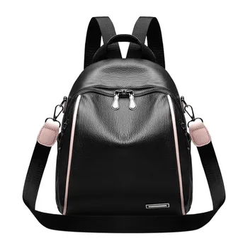 

Women Ladies Fashion Leather Solid Waterproof Shoulder Backpack Bags Luxury Brand Bag Рюкзак Женский#30