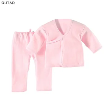 

OUTAD 0-3 Months Infant Suit Comfortable Newborn Clothing Soft Pure Cotton Underwear Baby Clothing Set Suitable For All Seasons