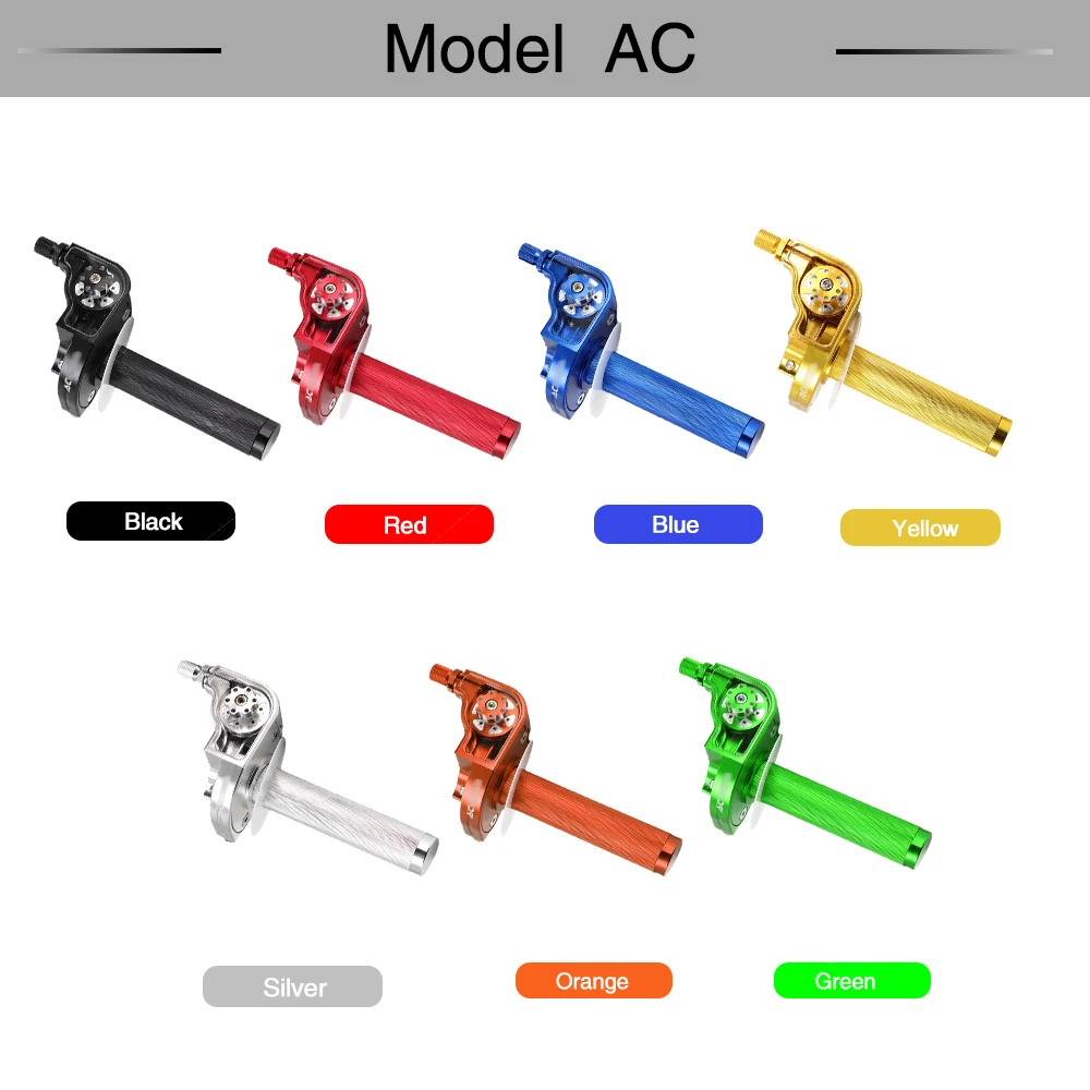ZSDTRP 7/8 Inch Multicolor Universal CNC Aluminum Acerbs Throttle Twist Grips Handlebars For Motorcycle Moped Scooter Bike