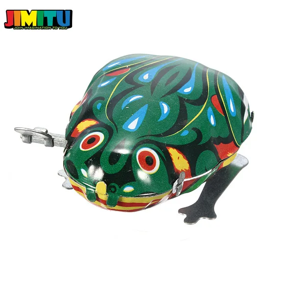 JIMITU 1 шт. Симпатичная модель лягушки/петуха Оловянная заводная игрушка прыгающая