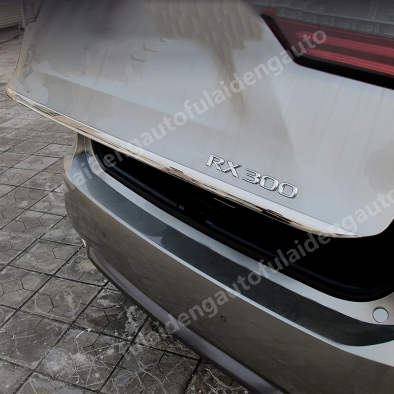 For Lexus RX350 RX450H- Rear Trunk Cover Molding Trim 304 Stainless Steel Tailgate Lid Trunk Trim car accessories