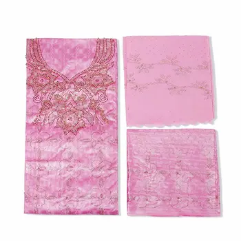 

baby pink lace fabric bazin perle beaded lace tissu dentelle basin riche brocade jacquard fabric high quality 7yard