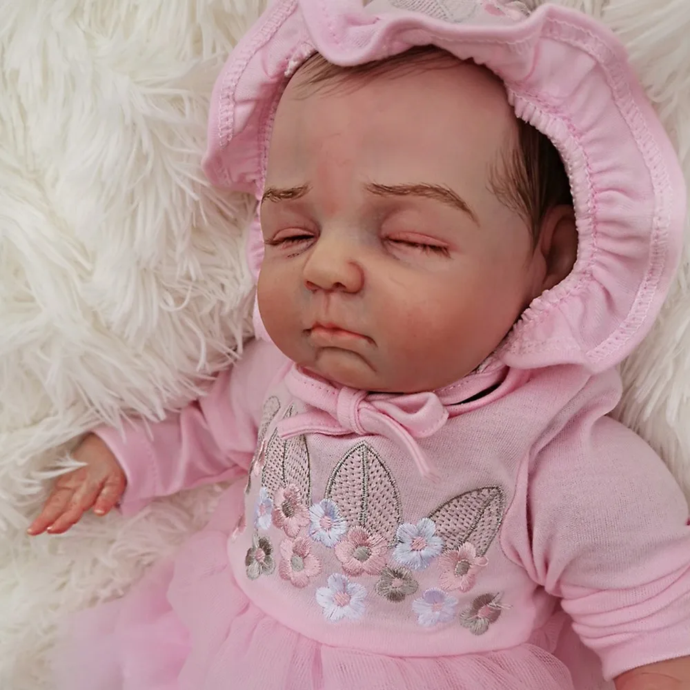 46 см реалистичные куклы NewbornBaby, силиконовая Детская кукла, очаровательные игрушки для младенцев, куклы для детей, подарки на день рождения, игрушки