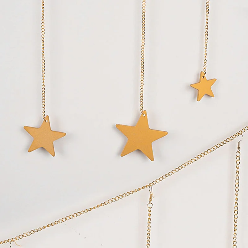  Photo Hanging Clips String Photo Collage Twinkle star with Clip Home Bedroom Wall Decoration for Pi - 4000468895521