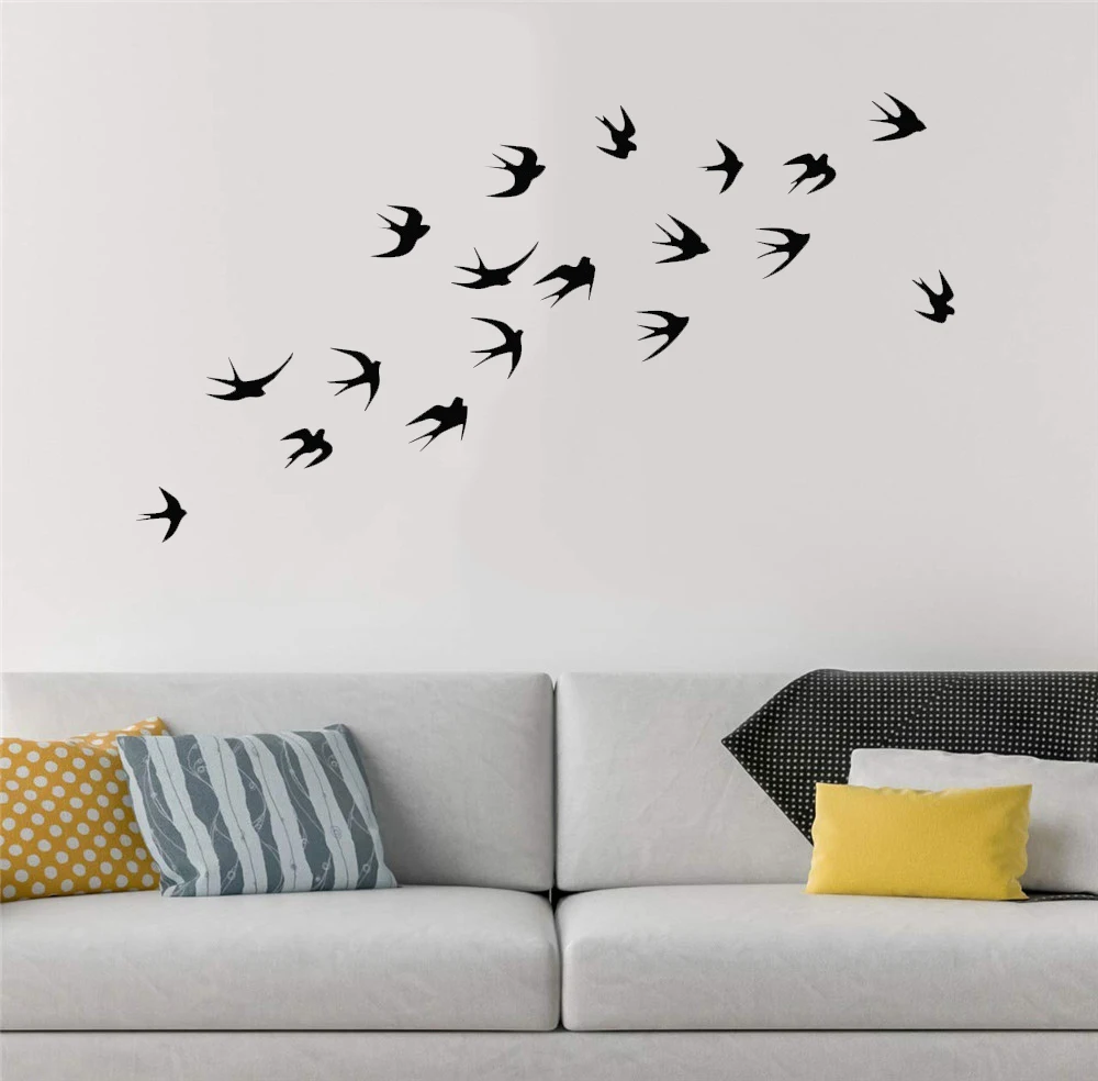 

Creative Bird Wall Sticker For Home wall Decor On Windows Decorative Animals Wallpaper Vinyl Murals Stickers ov535