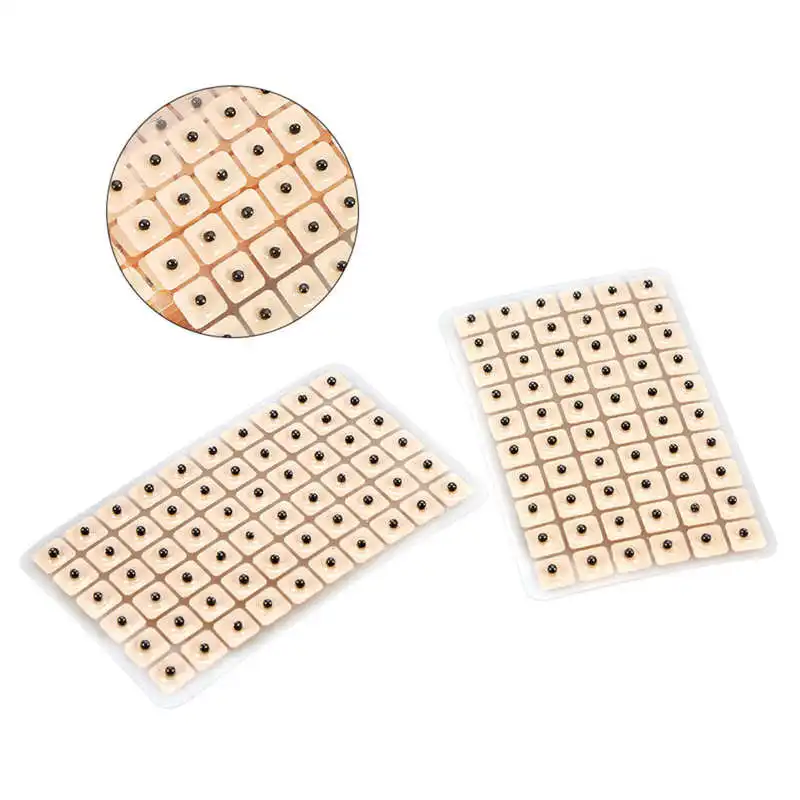 Auricular Acupuncture Needle 600Pcs Relaxation Ear Stickers Therapy Needle Patch Ear Acupuncture Needle Massage Care Auriculotherapy Vaccaria Seeds Kit