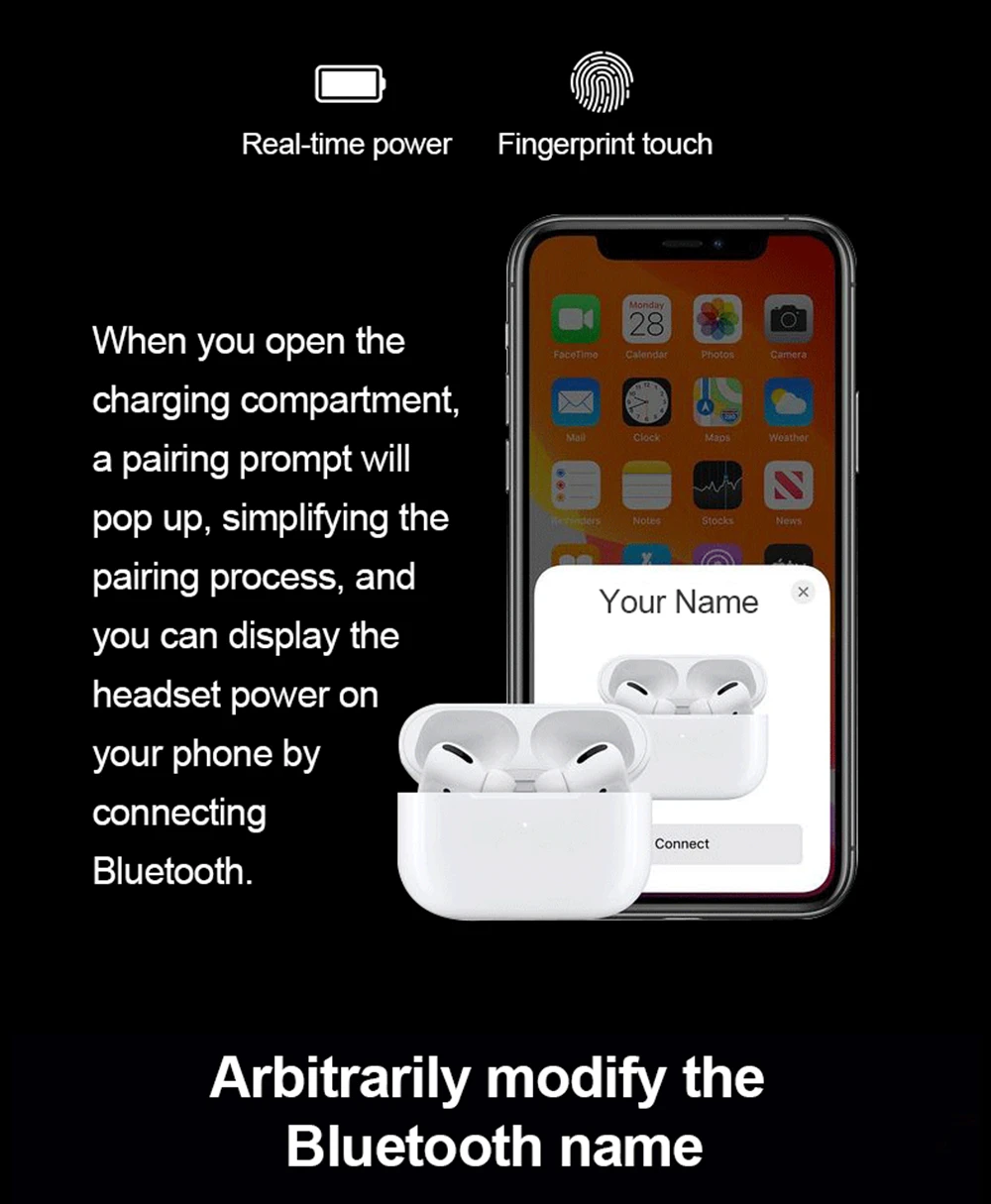 Беспроводные наушники Air pro 3 TWS Bluetooth, новейшие 1:1 Aire 3 Pro, умные сенсорные наушники, Bluetooth наушники для Apple телефона Xiaomi