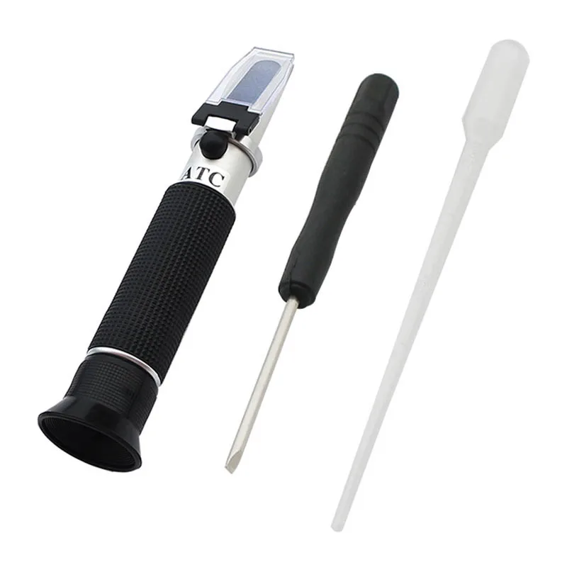 Portable Aquaculture Seawater Salinity Meter 0-40? Salt Specific Gravity Tester ATC Prism Refractometer for Marine Aquaculture