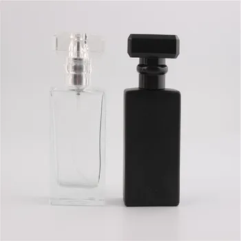 

5 Piece 30ML Fashion Portable Transparent CLEAR Glass Perfume Bottle With Aluminum Atomizer Empty Cosmetic Case For Travel