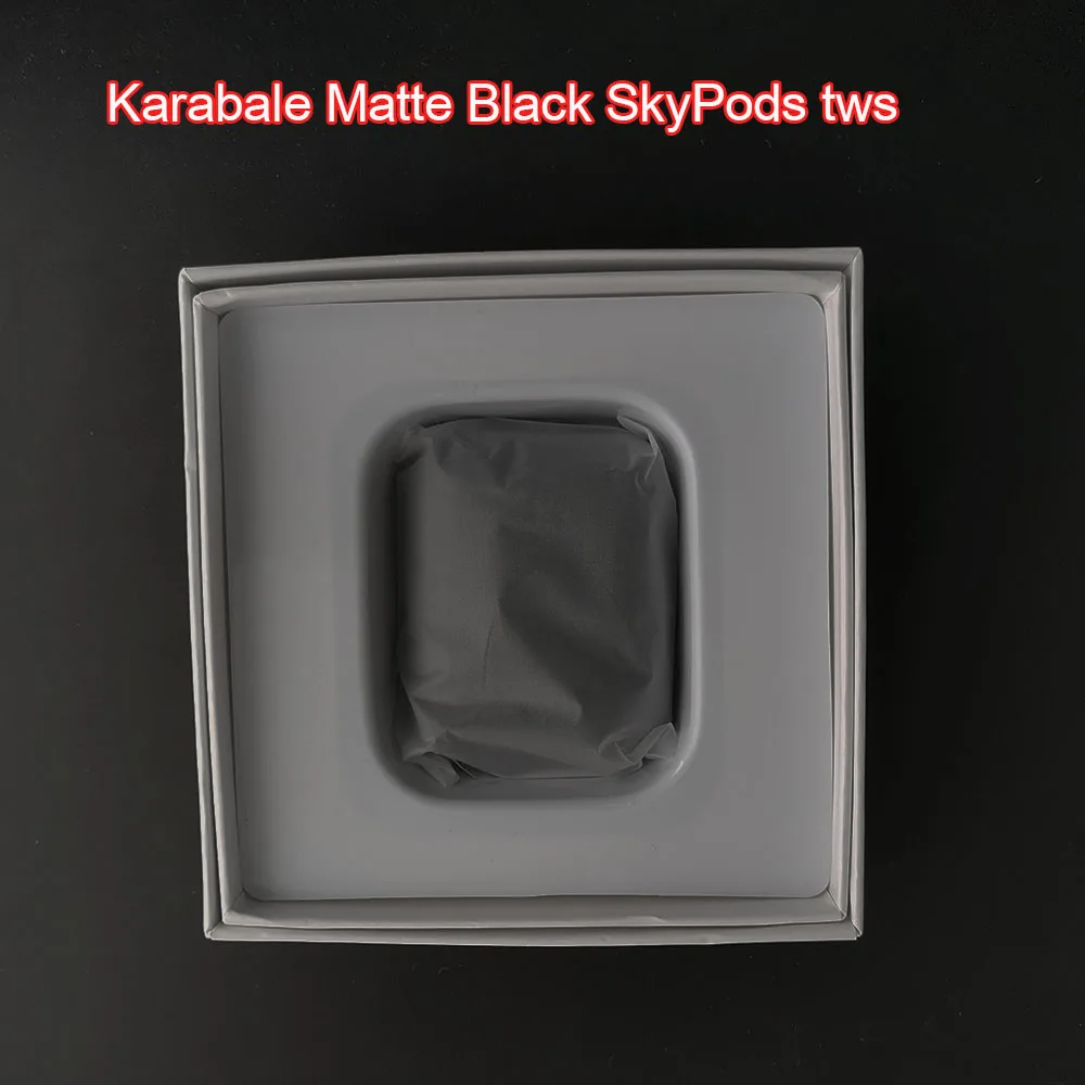 Black Skypods Karabale SkyPods TWS Air 2 gps Rename беспроводные Bluetooth наушники 8D Super Bass Наушники 1536D pk H1 чип i5000 i50000 i9000 tws - Цвет: Black Skypods