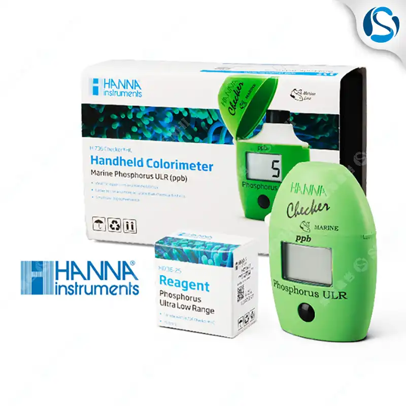 HANNA HI736 ULR Phosphate Tester Contains 25 test packs to test phosphate PO4 concentration in