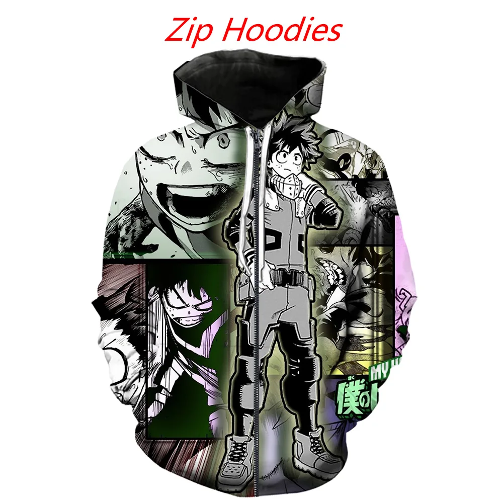 My Hero Academia Harajuku Anime 3D Casual Hoodies, Pants, Shorts And T-Shirts