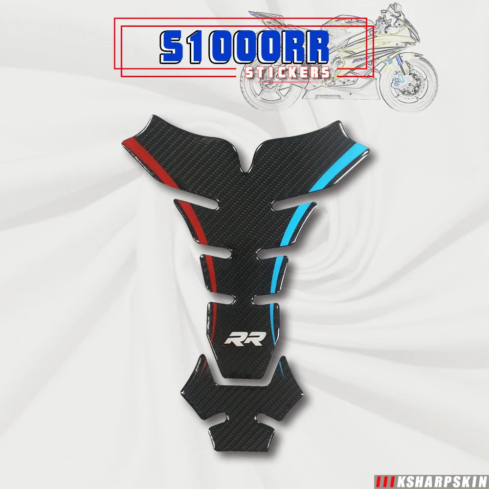 

Красивые 3D Декоративные наклейки для мотоцикла, колодки для топливного бака подходят для BMW S1000RR