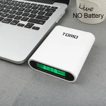 

TOMO S4 4x18650 Battery Charger Box DIY Intelligent Shell USB Power LCD Battery Digital Holder Dual Bank Case Organize Disp N8Z3