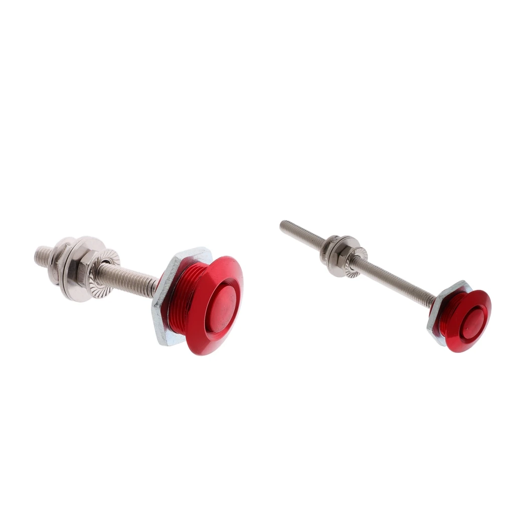 Car Quick Latch Twist Lock Style Push Button Billet Hood Pins 100mm + 50mm