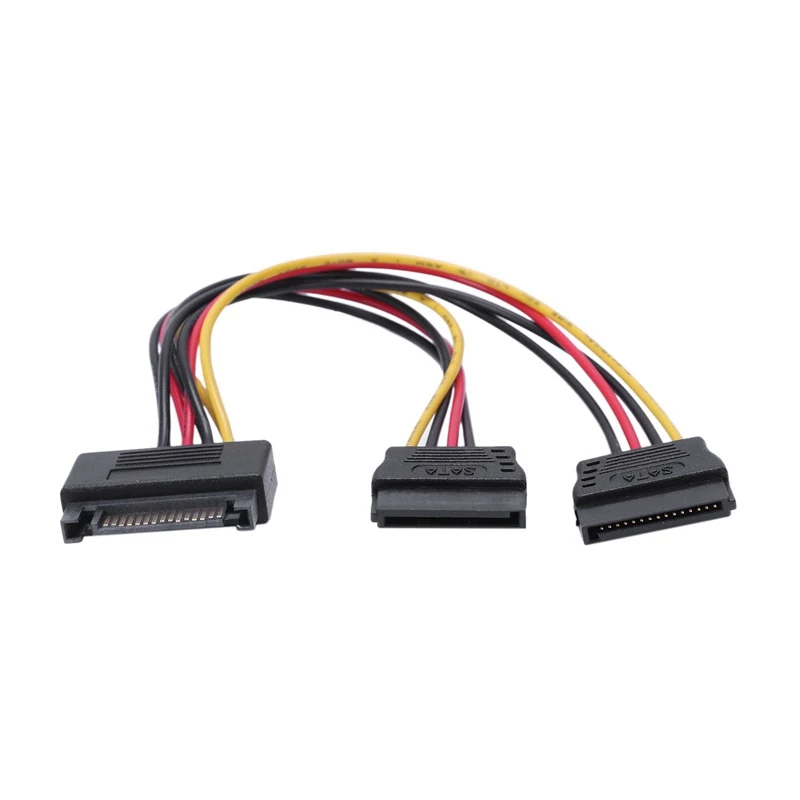 Топ Sata шнур питания для жесткого диска 15Pin одна минута двухповоротная проводка