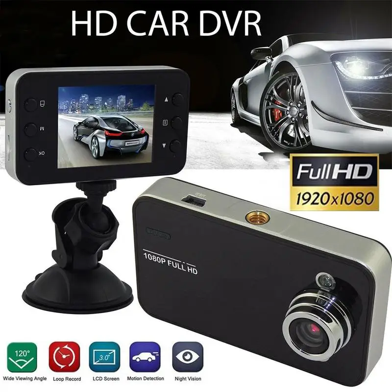 1080p портативный автомобильный DVR ЖК дисплей Экран цифрового видео Камера