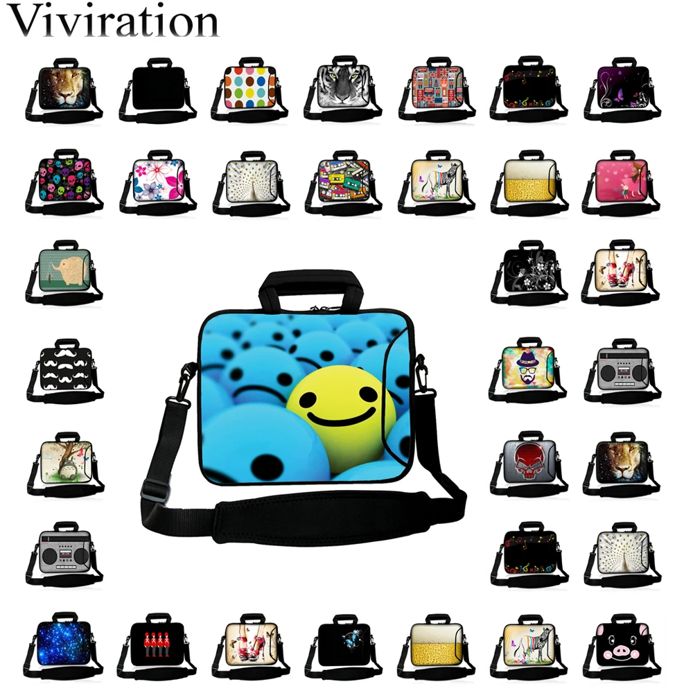

Funny Notebook Laptop Shoulder Bags Ultrabook Tablet 10.1 10 12 13.3 14 15 17 Women Men Messenger Case Bag Waterproof Briefcase