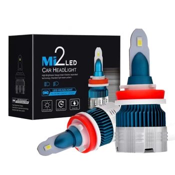 

2Pcs Mi2 Series 6000K H8/ H9/ H11 Auto M2 Car Headlight Bulbs Csp Car Bulbs Led Chips 50W 6000Lm Car Styling Led Automotivo