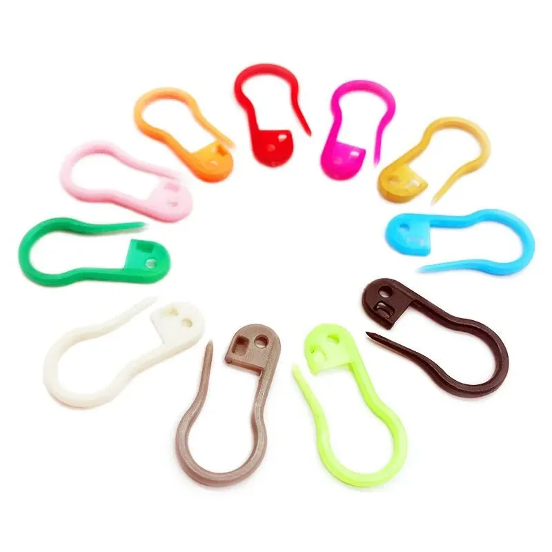 

50Pieces Plastic Safety Pins Children Clothing Tag Pin Gourd Shaped Small Safty Pins Clothes Brooch Apparel Accessories Colorful