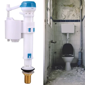 

Bathroom Tool Adjustable Inlet Water Retractable Entry Fitting Flush Toilet Home Accessories Push Button Shank Filling Valve