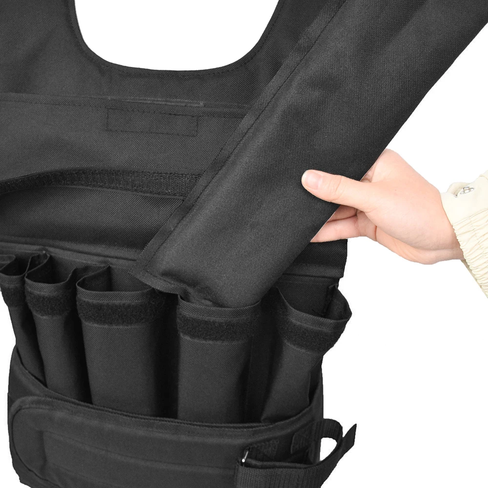 Loading Weighted Vest For Boxing Training Workout Fitness Equipment Adjustable Waistcoat Jacket Sand Clothing