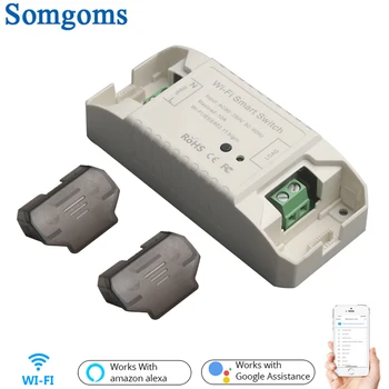 

Hot Sale WiFi Smart Breaker Switch 90 To 250V On Off Light Switches Support APP oice Remote Control Universal DIY Module