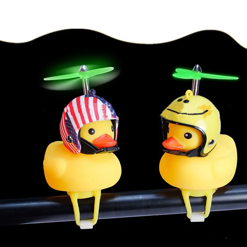 Klaxon De Vélo En Forme De Canard - Caoutchouc Jaune, Couineur, Accessoires Inclus