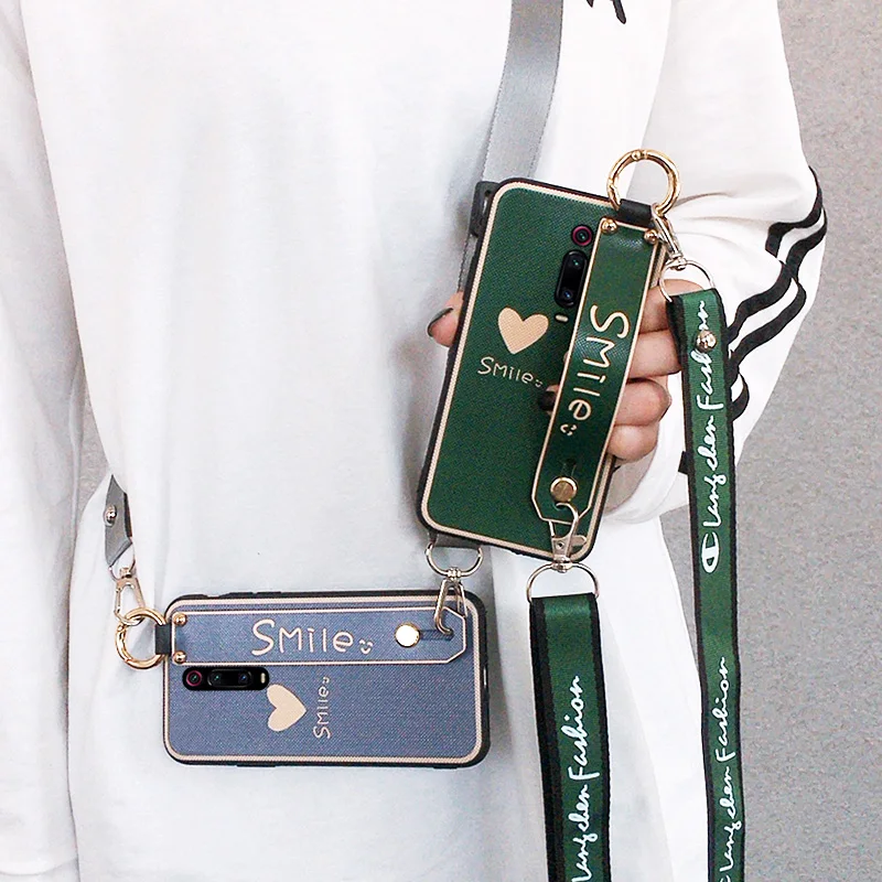 Redmi Note 8 pro милый браслет на запястье чехол для телефона Xiaomi 2/3/4/6/Note 7 7pro мультяшная