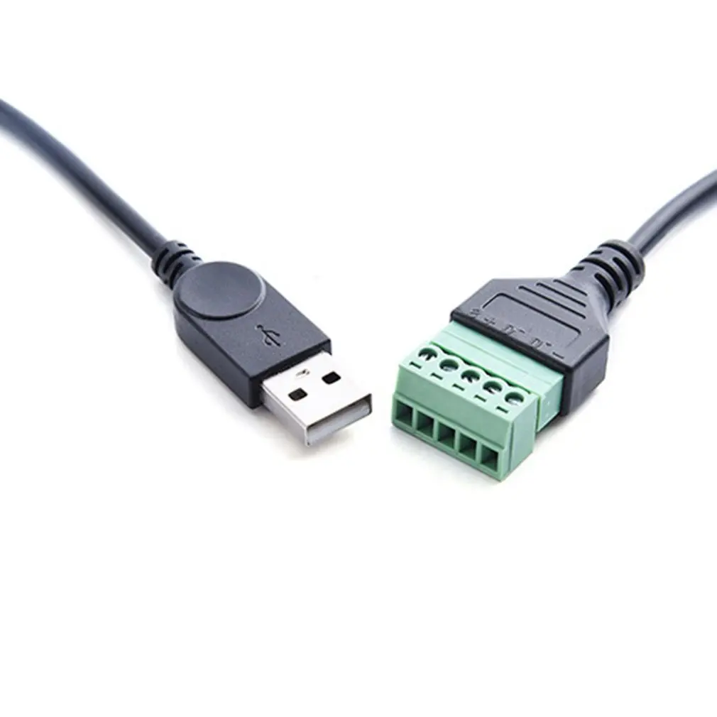 Usb 2,0 Тип женский/Мужской до 5P винт W/30 см щит терминала разъем Кабель-адаптер