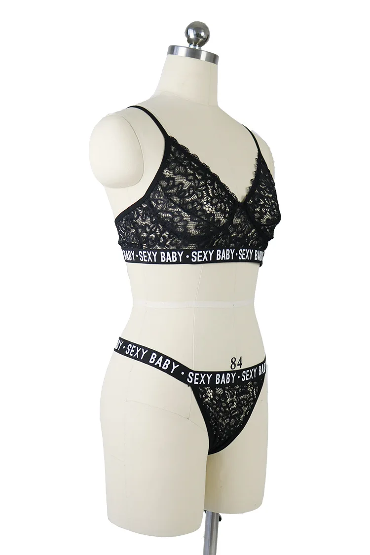 Женское нижнее белье, кружевной женский бюстгальтер, стринги, нижнее белье, костюм для женщин, сексуальный Детский комплект с принтом, сексуальный бюстгальтер