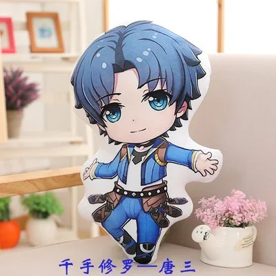 45cm two-dimensional Douluo mainland surrounding Tang San small dance Plush Stuffed Toy Doll short plush doll pillow