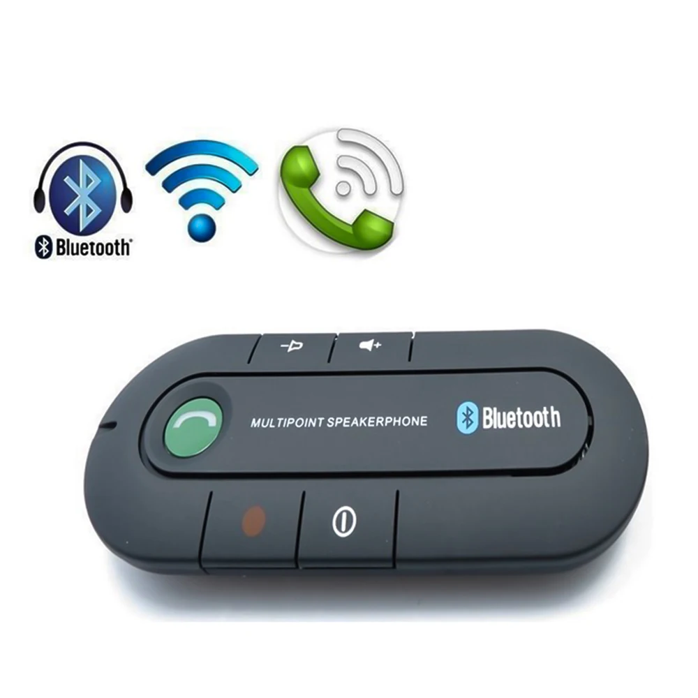 Bluetooth 4,0 Автомобильный комплект приемник громкой связи солнцезащитный козырек клип аудио адаптер Беспроводной Громкая связь авто стерео Mp3 плеер