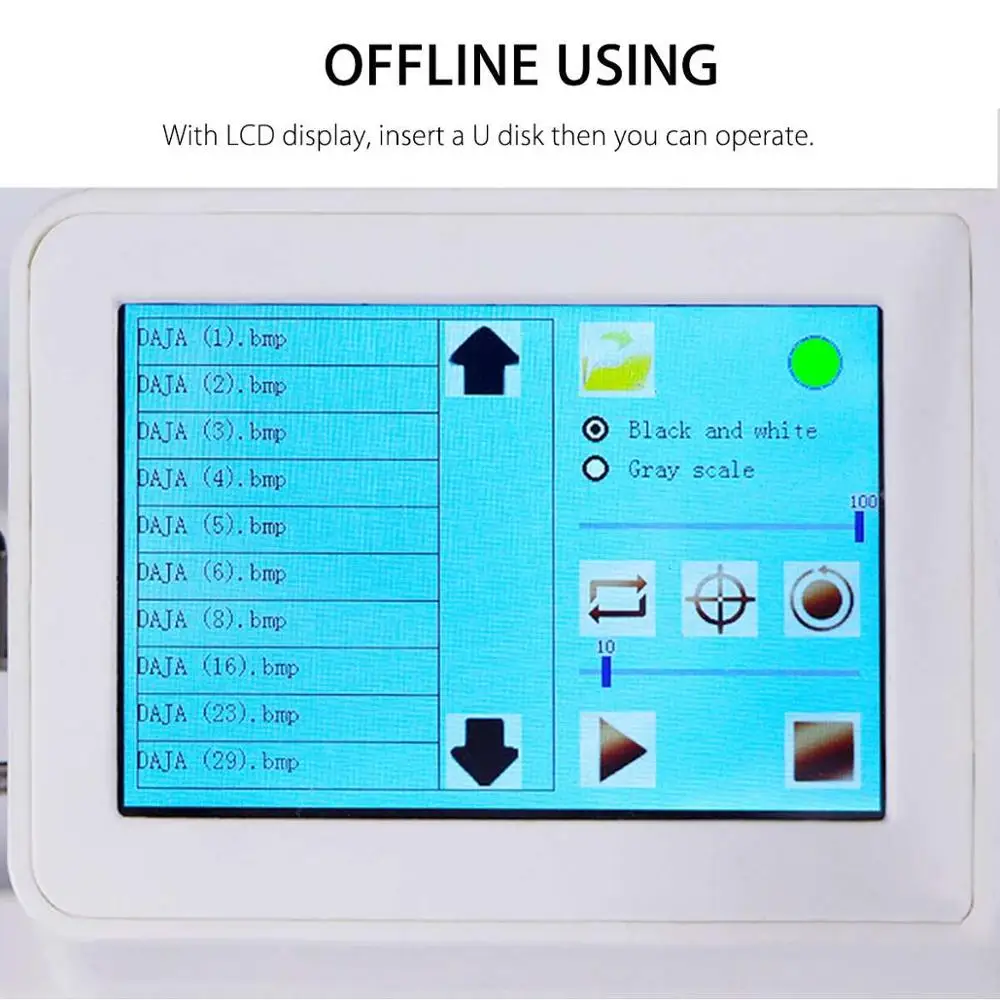 7000MW Wood Router OffLine Control Milling Machine CNC Engraving Machine 7W 3W Laser Engraving Machine Carving Wood Tools