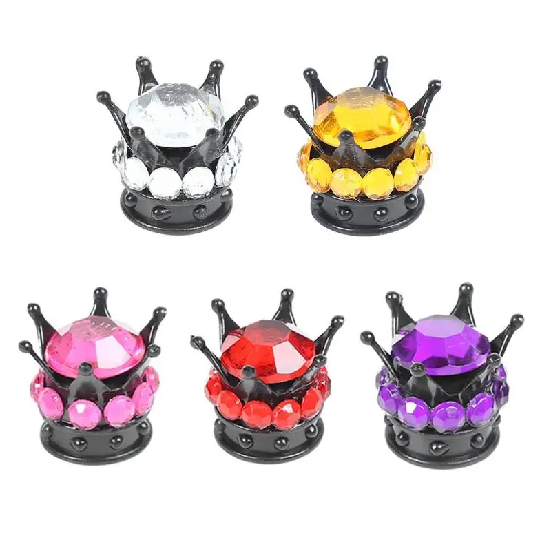 

4pcs Rhinestone Tire Valve Covers Valve Caps for Car Motorcycle Universal