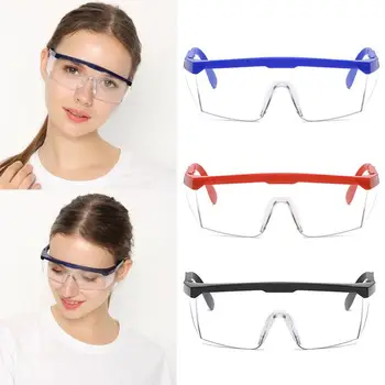 

New Outdoor Safety Protective Glasses Blue and White Retractable Mirror Legs Polished Dust-proof Glasses Cycling Goggles
