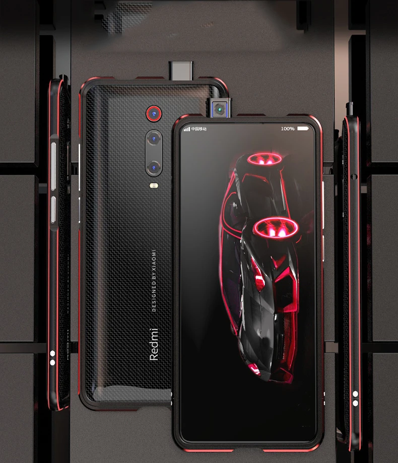 Для Xiao mi Red mi K20 K20Pro тонкий алюминиевый бампер чехол для Xiaomi mi 9T Pro Роскошный Металлический противоударный бампер с винтовым инструментом